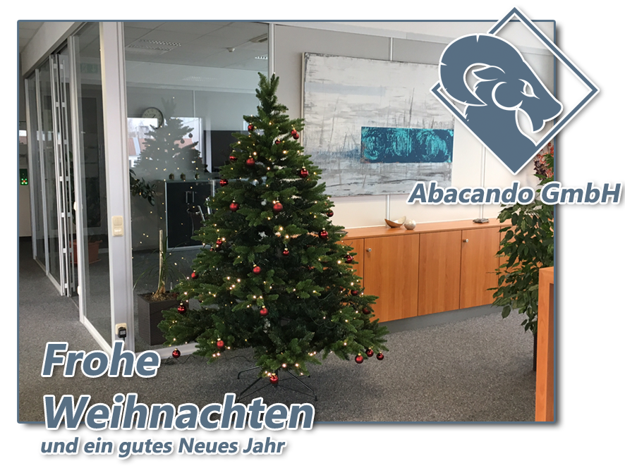 Weihnachtsgrüße der Abacando GmbH, Finanzberatung und Versicherungsmakler in Sankt Augustin bei Bonn und Siegburg